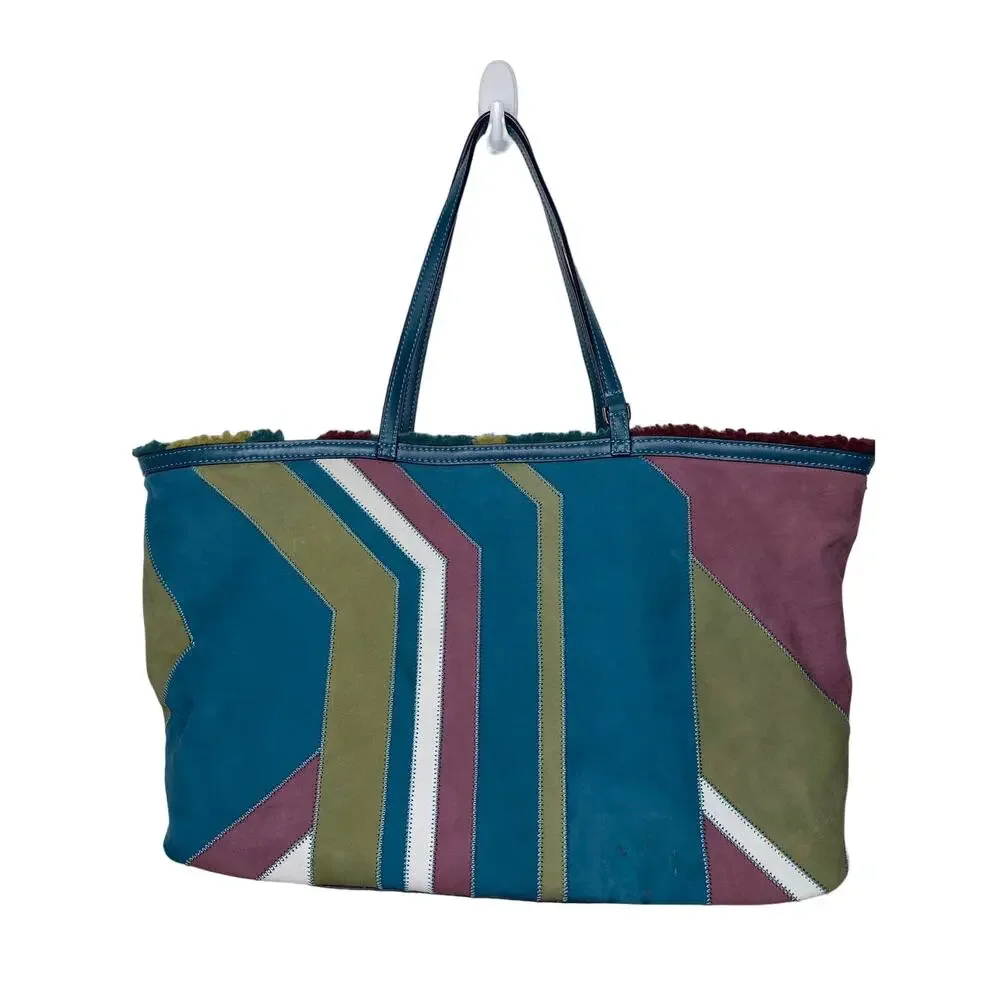 TORY BURCH Women's Britten Reversible Tote Bag Travel Shopper Casual Chic